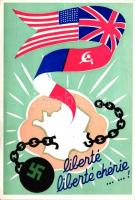 Liberté Liberté Cherie...! Editions Lenoir / WWII French political propaganda
