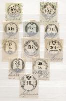 1863-1898 70 db illetékbélyeg új albumban