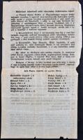 1848 március 15. A pesti városi tanács hirdetménye. Pest város közönsége nevében... A 12 ponttal. Al...