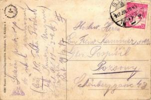 Győr, Széchenyi tér, Simon Ferenc üzlete, dohány tőzsde