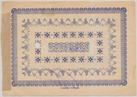 Kaposvár 1945. 50P pénztári utalvány tinta aláírással, lyukasztással érvénytelenítve T:III ragasztot...