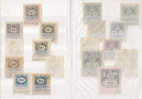 1863-1898 70 db illetékbélyeg új albumban