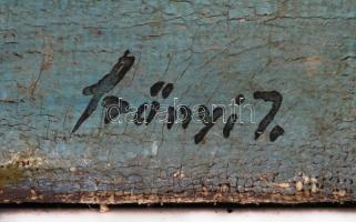 Szőnyi jelzéssel: Kilátás Visegrádra, olaj, vászon, 33,5×45,5 cm