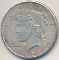 Amerikai Egyesült Államok 1924. 1$ Ag Peace T:2- USA 1924. 1 Dollar Ag Peace C:VF 