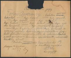 1916 Rekvirálási jegy, 2db, lapszél hibás