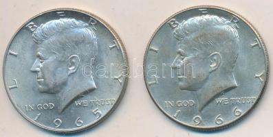 Amerikai Egyesült Államok 1965-1966. 1/2$ Ag "Kennedy" (2x) T:2
USA 1965-1966. 1/2 Dollar ...
