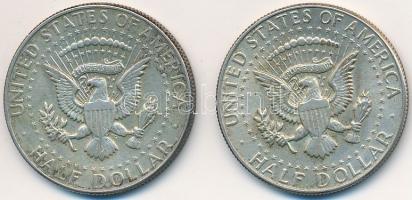 Amerikai Egyesült Államok 1967. 1/2$ Ag "Kennedy" (2x) T:2
USA 1967. 1/2 Dollar Ag "K...