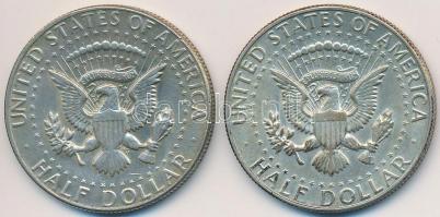 Amerikai Egyesült Államok 1967-1969. 1/2$ Ag "Kennedy" (2x) T:2
USA 1967-1969. 1/2 Dollar ...