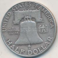 Amerikai Egyesült Államok 1958D 1/2$ Ag "Franklin" T:3
USA 1958D Half Dollar Ag "Fran...
