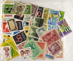 156 db levézáró, propaganda- és jótékonysági bélyeg ömlesztve