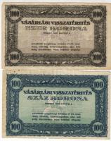 1920-as évek szövetkezeti üzletrészjegy, ill. áruvásárlási bón 100K + 1000K T:II,II/III