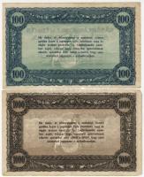 1920-as évek szövetkezeti üzletrészjegy, ill. áruvásárlási bón 100K + 1000K T:II,II/III