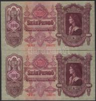 1930. 100P "*" "Szálasi" (4x) egymásutáni sorszámokkal T:I