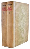 Coster, Charles de: Die Geschichte von Ulenspiegel und Lamme Goedzak und ihren heldenmäßigen, fröhlichen und glorreichen Abenteuern im Lande Flandern und anderwärts. I.-II. München, 1926. Kurt Wolff Verlag. Frans Masereel 150 részben egészoldalas fametszete. Félpergamen kötésben. Jó állapotban. / 150 wood-engraving of Frans Masereel. Half-pergamin binding. In good shape.