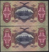 1930. 100P "*" "Szálasi" (4x) egymásutáni sorszámokkal T:I
