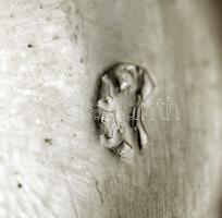 Ezüst (Ag.) zsebóra belső fedelén "Remontoir Cylindre 10 rubins" felirattal, jelzett (84),...