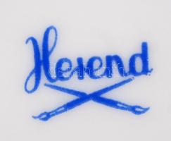 Herendi csipkebogyó mintás bonbonier tető nélkül, kézzel festett, jelzett, hibátlan, d:10,5 cm