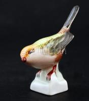 Acuincumi porcelánok: kis váza, mini kaspó, madárka, jelzettek, hibátlanok, összesen: 3 db