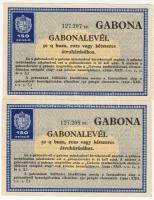 1930. 150P Gabonalevél (2x) egymásutáni sorszámokkal T:I