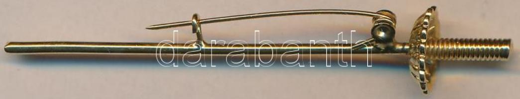 DN Aranyozott vívótőr kitűző T:1-