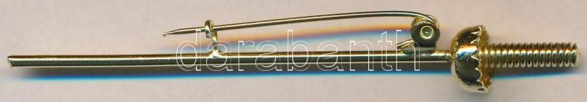 DN Aranyozott párbajtőr kitűző T:1-