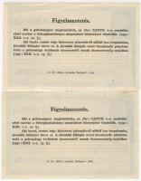 1930. 150P Gabonalevél (2x) egymásutáni sorszámokkal T:I