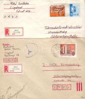 2db levél a 80-as évekből CIGÁND helyett CIGÁNG téves ragjeggyel