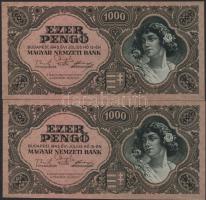 1945. 1000P (4x) egymásutáni sorszámokkal, azonos lemezhibával (ő betűben vízszintes vonal!) T:I