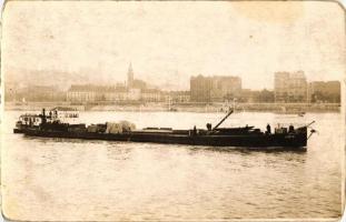 1933 Orsova, uszály / barge, photo (fl)