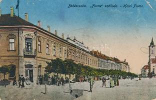 Békéscsaba, Főtér, Fiume szálloda, Gesmey Soma kiadása (EB)