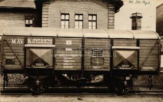 MÁV belföldi tehervagon / Hungarian State Railways, wagon for domestic destination, photo