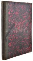 cca 1860-1880 Korabeli kották egybe kötve. Rózsavölgyi és egyéb kiadások, részmetszetű, dekoratív cí...