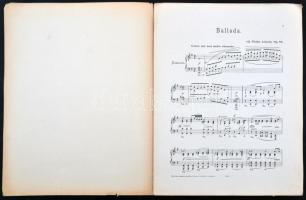 cca 1896 Kotta a zeneszerző, Toldy László saját kézzel írt ajánlásával az Operaház pénztárnokának