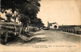 Djebel-Kouif, Compagnie des Phosphates de Constantine, road to the railway station (EK)