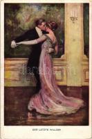 8 db RÉGI motívumlap Clarence F. Underwood szignójával, kiadja M. Munk Wien; romantikus párok művész...