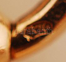 Ancre Ligne Droite arany 14 K (Au.) másodperc mutatós, dupla fedeles zsebóra, működik, jelzett, szám...