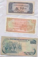 Vietnam / Kambodzsa 20db klf bankjegy albumban T:vegyes
Vietnam / Kambodia 20pcs of mixed banknotes ...
