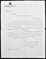 1939, 1945. Szörényi Erzsébet (1904-1987) geológus a zsidótörvények miatti elbocsájtó levele a Földt...