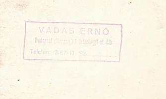 cca 1935 Vadas Ernő (1899-1962): Evezős sport a Dunán, pecséttel jelzett, kis barna folttal, 17x22 c...