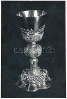 cca 1960 Gyöngyös, ötvös remekek, Szent Bertalan templom kincstárában őrzött kelyhek az 1500-as évek...