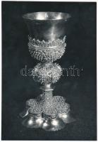 cca 1960 Gyöngyös, ötvös remekek, Szent Bertalan templom kincstárában őrzött kelyhek az 1500-as évek...