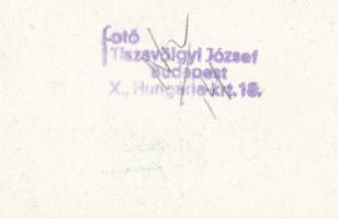 1946 Tiszavölgyi József: Dr. Tildy Zoltán köztársasági elnök, 2 db fotó feliratozva, pecséttel jelez...