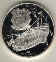 1995. "Régi dunai hajók III-Hableány" 1000Ft Ag T:PP Díszdobozban, tanúsítvánnyal!