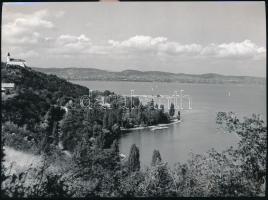 1965 Tihanyi látkép a Balatonról, 13x18 cm