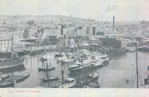 Naples, Napoli; Port, steamships (EB)