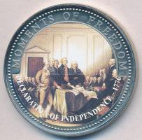 Libéria 2001. 10$ "Szabadság pillanatai - Függetlenségi nyilatkozat jóváhagyása" multicolo...