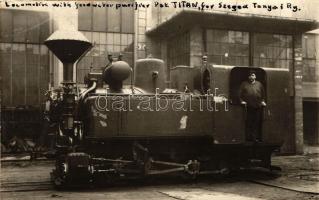 Szeged Tanyai gőzmozdony 'Titan' / early Hungarian Regional Railways steam engine with feedwater purifier, photo