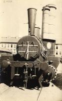 Déli Vasút gőzmozdonya / Hungarian Southern Railways steam engine, photo