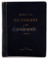 English-German medical dictionary. 1939. Franz Deuticke. Kötés sérült / Binding somewhat damaged.