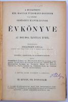 A Budapesti Kir. Magyar Tudomány Egyetem I-ső számú sebészeti klinikájának évkönyve. Szerk: Dollinge...
